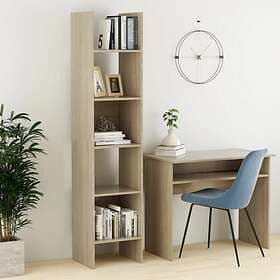 vidaXL Book Cabinet Sonoma Oak 40x35x180 cm Chipboard