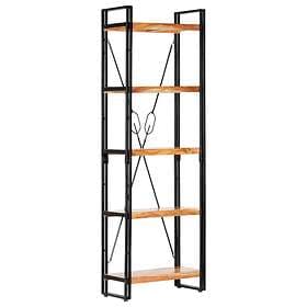 vidaXL 5-Tier Bookcase 60x30x180 cm Solid Acacia Wood