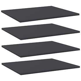vidaXL Bookshelf Boards 4 pcs Grey 60x50x1.5 cm Chipboard