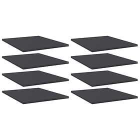 vidaXL Bookshelf Boards 8 pcs Grey 40x50x1.5 cm Chipboard