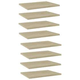 vidaXL Bookshelf Boards 8 pcs Sonoma Oak 40x30x1.5 cm Chipboard