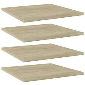 vidaXL Bookshelf Boards 4 pcs Sonoma Oak 40x40x1.5 cm Chipboard