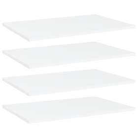 vidaXL Bookshelf Boards 4 pcs White 60x40x1.5 cm Chipboard