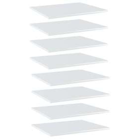 vidaXL Bookshelf Boards 8 pcs High Gloss White 60x50x1.5 cm Chipboard