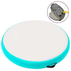 vidaXL Inflatable Gymnastic Mat with Pump 100x100x20 cm PVC