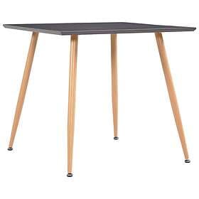vidaXL Dining Table Grey and Oak 80.5x80.5x73 cm MDF