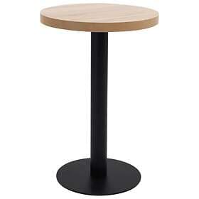 vidaXL Bistro Table Light Brown 50 cm MDF
