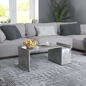 vidaXL Coffee Table Concrete Grey 90x45x35 cm Chipboard