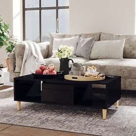 vidaXL Coffee Table High Gloss Black 103.5x60x35 cm Chipboard