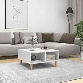 vidaXL Coffee Table High Gloss White 60x60x30 cm Chipboard