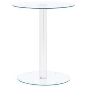 vidaXL Coffee Table Transparent 40 cm Tempered Glass