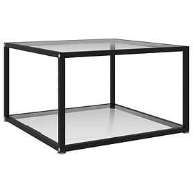 vidaXL Coffee Table Transparent 60x60x35 cm Tempered Glass