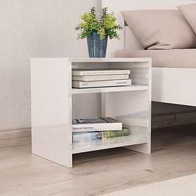 vidaXL Bedside Cabinet High Gloss White 40x30x40 cm Chipboard