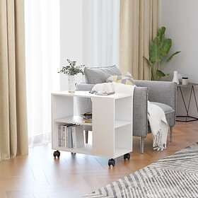 vidaXL Side Table White 70x35x55 cm Chipboard