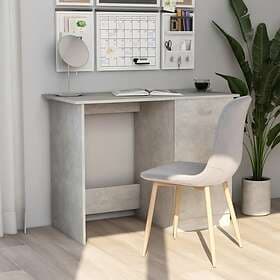 vidaXL Desk Concrete Grey 100x50x76 cm Chipboard