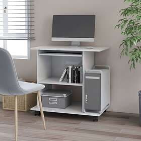 vidaXL Computer Desk White 80x50x75 cm Chipboard