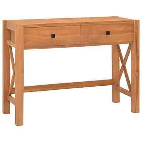 vidaXL Desk with 2 Drawers 100x40x75 cm Recycled Teak Wood