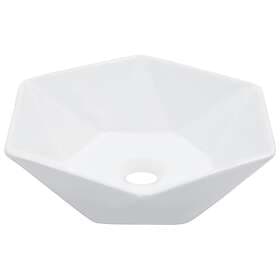vidaXL Wash Basin 41x36.5x12 cm Ceramic White