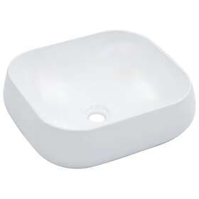vidaXL Wash Basin 44.5x39.5x14.5 cm Ceramic White