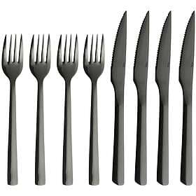 Aida RAW Black Cutlery Set 8 pcs