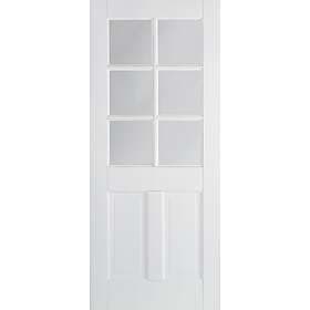 LPD Canterbury Solid Core White Primed 2P/6L Clear Glazed 1981x762mm
