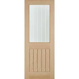 LPD Belize Solid Core 1L Clear/Frosted Lines Glazed 2040x826mm