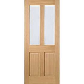 LPD Richmond Solid Core Prefinished Non Raised, Clear Bevelled Glazing 2032x813m
