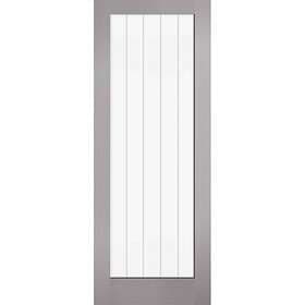 LPD Textured Vertical 1L Clear/Frosted Lines Glazed 1981x686mm (27")
