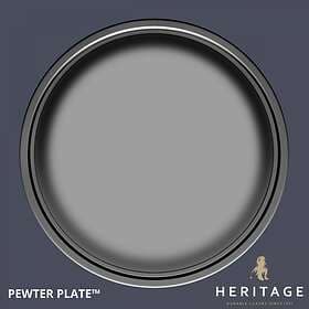 Dulux Trade Heritage Velvet Matt Finish Paint Tester Pot Pewter Plate 0.125l