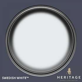 Dulux Trade Heritage Velvet Matt Finish Paint Tester Pot Swedish White 0.125l