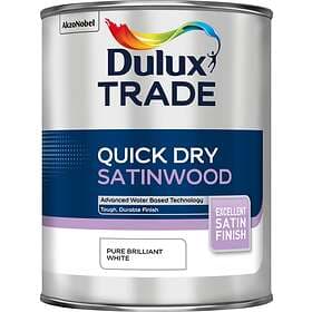 Dulux Trade Quick Dry Satinwood Brilliant White 1l