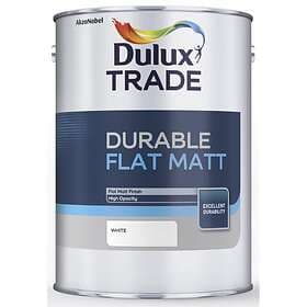 Dulux Durable Flat Matt Trade White 5l