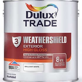 Dulux Weathershield Exterior High Gloss Brilliant White 1l