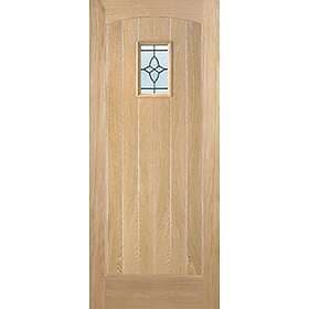 LPD Cottage Oak External Door RM1S Lead DG 2032x813mm