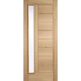 LPD Goodwood Oak External Door Long Light Frosted 1981x838mm