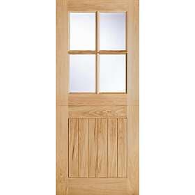 LPD Cottage Oak External Door Stable 4L Clr DG 1981x838mm