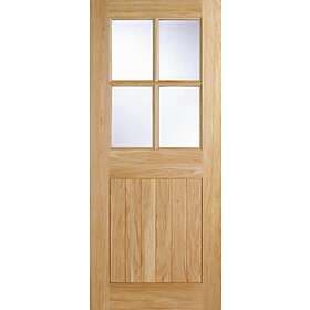 LPD Cottage Oak External Door 4L Clr Glaze 1981x762mm