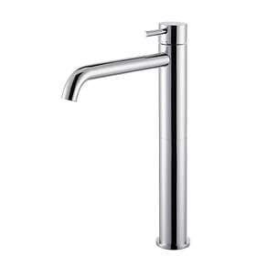 Bathrooms To Love Maira Tall Brass No Pop Up Waste Basin Mixer (Chrome)