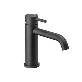 Bathrooms To Love Maira Brass No Pop Up Waste Basin Mixer (Matt Black)