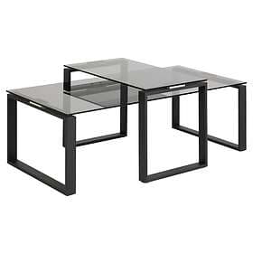 Carryhome Soffbord Metall/Glas 115/55/45cm