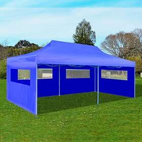 vidaXL Pop-up Party Tent Foldable 3x6m (Blue)