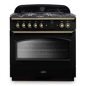 Rangemaster Classic FX 90cm Dual Fuel (Black/Brass)