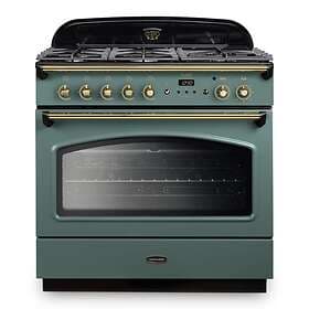 Rangemaster Classic FX 90cm Dual Fuel (Green/Brass)