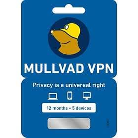 Mullvad VPN 5 Devices 1 Year