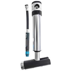 Crankbrothers Klick HV Mini Pump with Gauge (Silver)