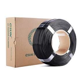 eSUN PLA+ Refilament Svart 1.75mm 1kg