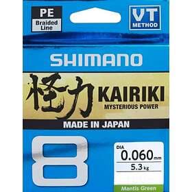 Shimano Kairiki 8 Flätlina 150m M Green 0.06mm 5.3kg