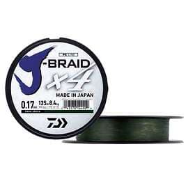 Daiwa J-braid 4 270 M Grönt 0.070 mm