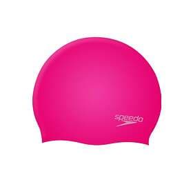 Speedo Plain Moulded Swim Cap Junior Pink