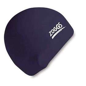 Zoggs Silicone Plain Swim Cap Black